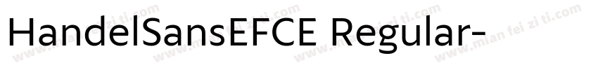 HandelSansEFCE Regular字体转换